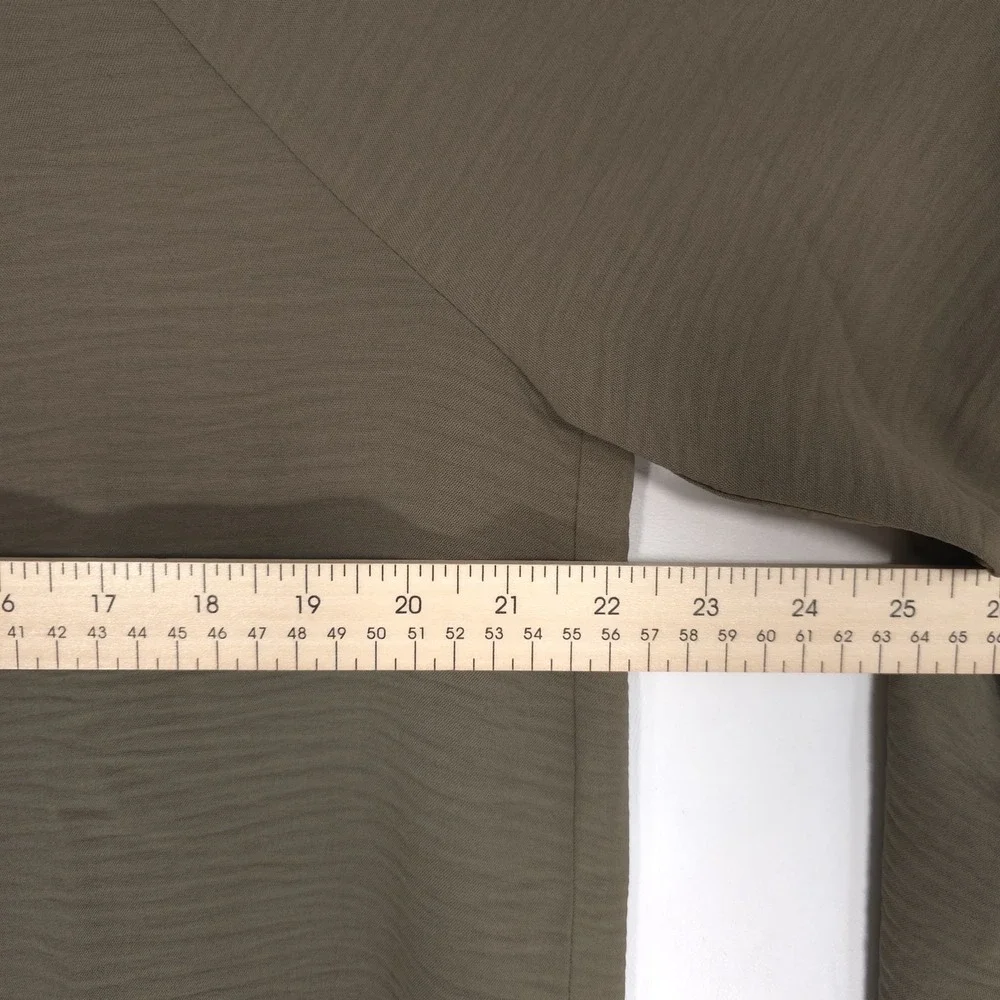 MICHAEL KORS Women's New Top Blouse LARGE Olive Bell Sleeve Casual QS540USDQ0